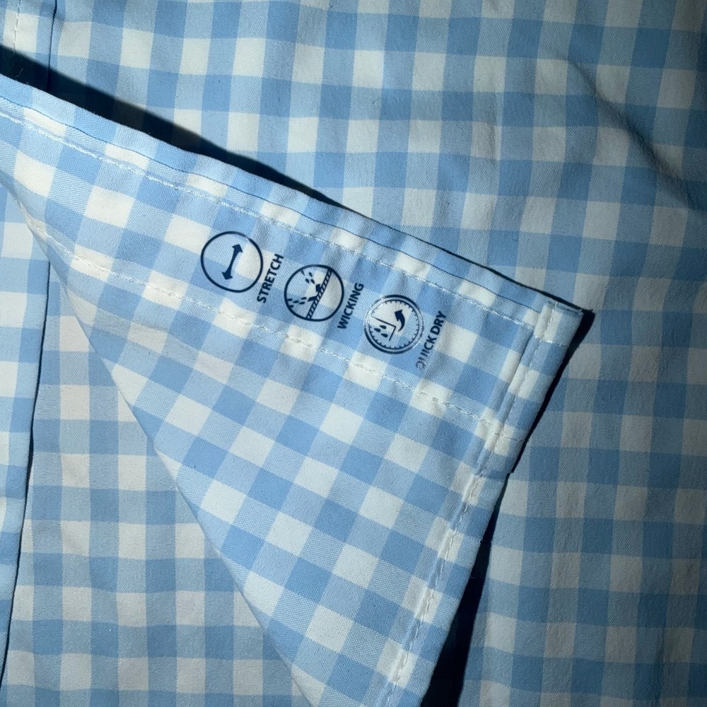 Vineyard Vines Blue Gingham Performance Button Do… - image 6